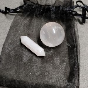 Rose Quartz Stone Set
